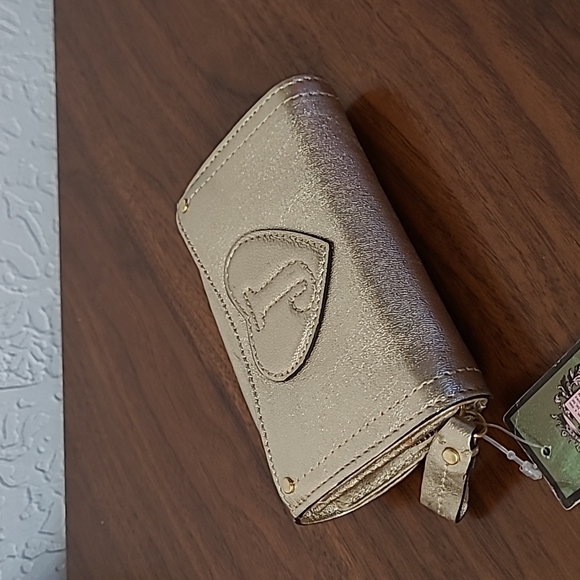 Darling Juicy Couture "Juicy Princess" Mini Wallet, Gold Shine NEW WITH TAGS ♥ - Picture 5 of 7